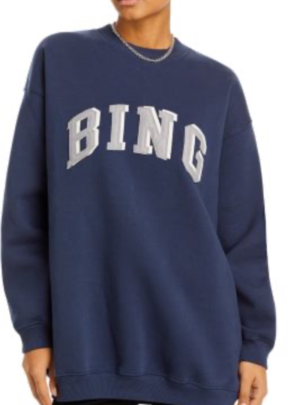 Anine Bing Tyler Logo Oversized Sweatshirt